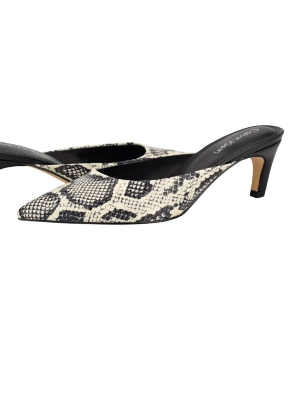 Calvin Klien Snakeskin Mules